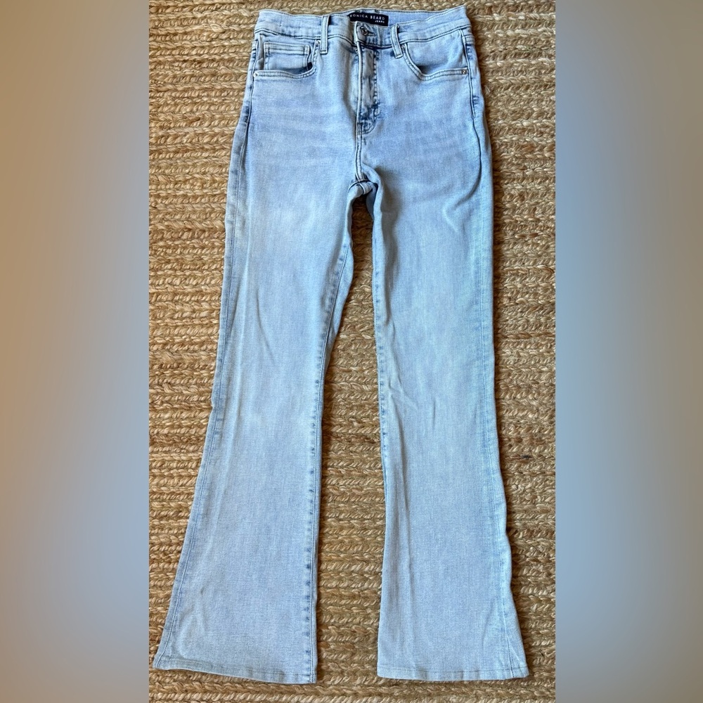 Veronica Beard Light Blue Flare Jeans